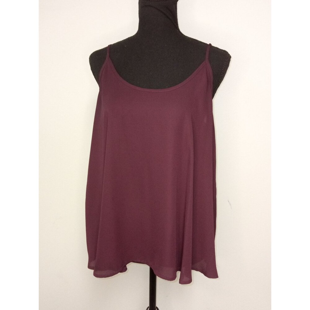 Apt. 9 Purple Sheer Tank Top Size Medium